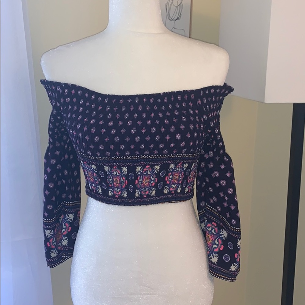 Off the Shoulder Crop Top